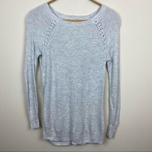 American Eagle Outfitters || Gray Scoop Neck Sweater; X-Small